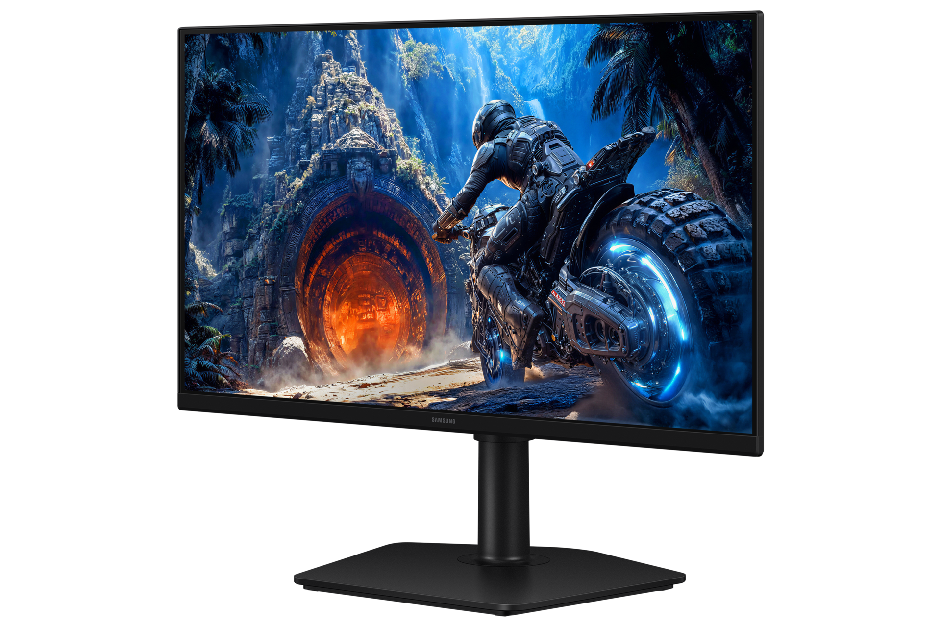 25-tolline Odyssey G4 G40H FHD 300Hz mängurimonitor, parempoolne vaatenurk, must