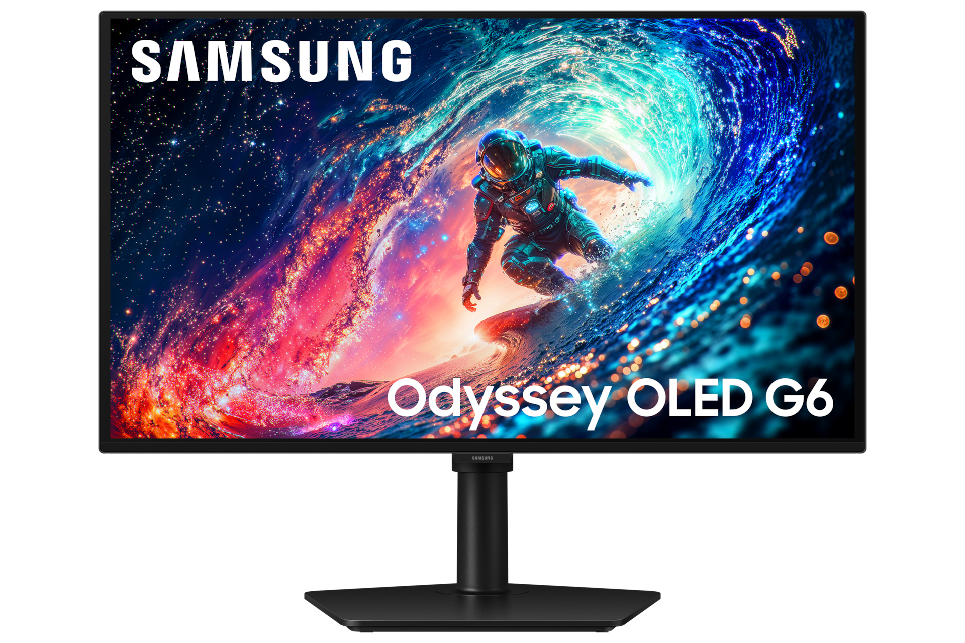 27 Inch Odyssey OLED G6 G61SH QHD 240Hz Gaming Monitor Front2 Black 