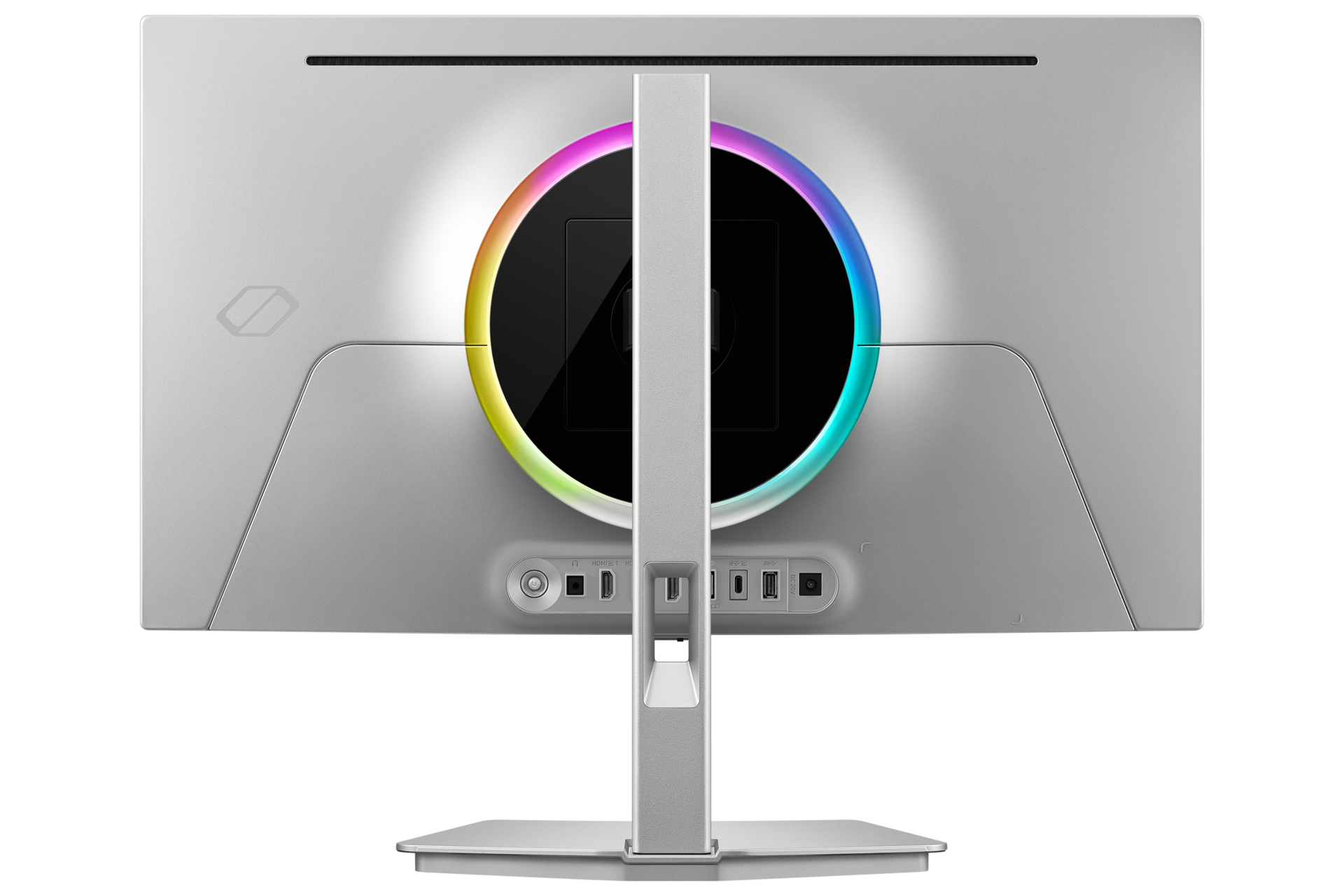 27/32 Inch Odyssey OLED G8 G80SH 4K 240Hz Gaming Monitor Back Silver 