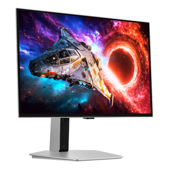 27/32 Inch Odyssey OLED G8 G80SH 4K 240Hz Gaming Monitor L-perspective Silver 
