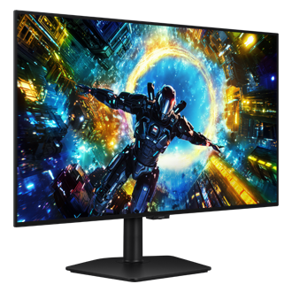 Odyssey OLED G7 32-tolline 330 Hz 4K UHD mängumonitor G73SH LS32HG730SUXEN  L-perspective Black 