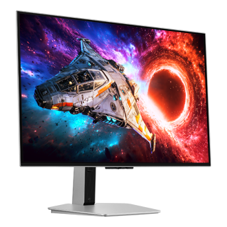 27/32 Inch Odyssey OLED G8 G80SH 4K 240Hz Gaming Monitor L-perspective Silver 