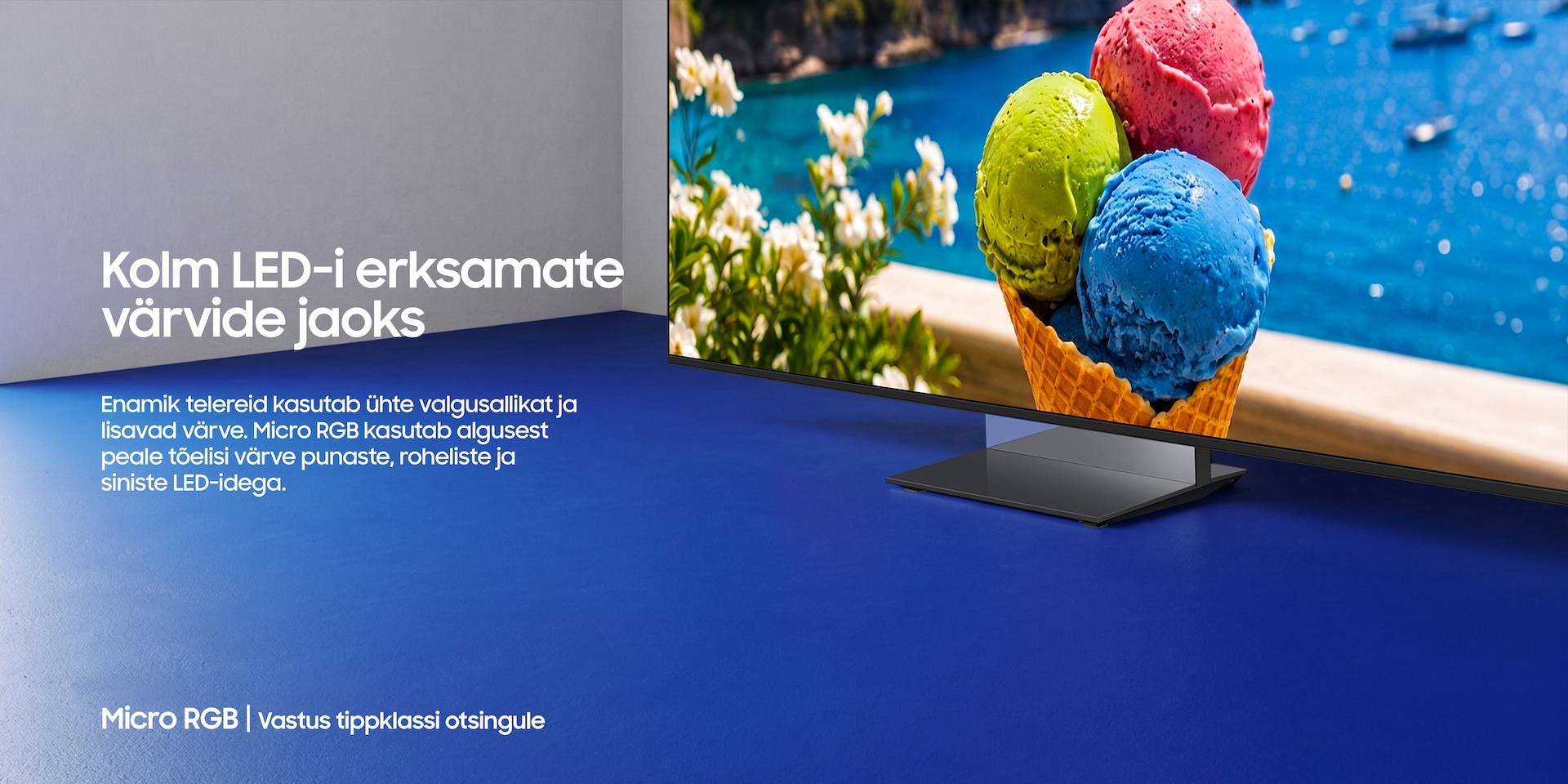 Micro RGB R95H 4K Samsung Vision AI Smart TV (2026) Black