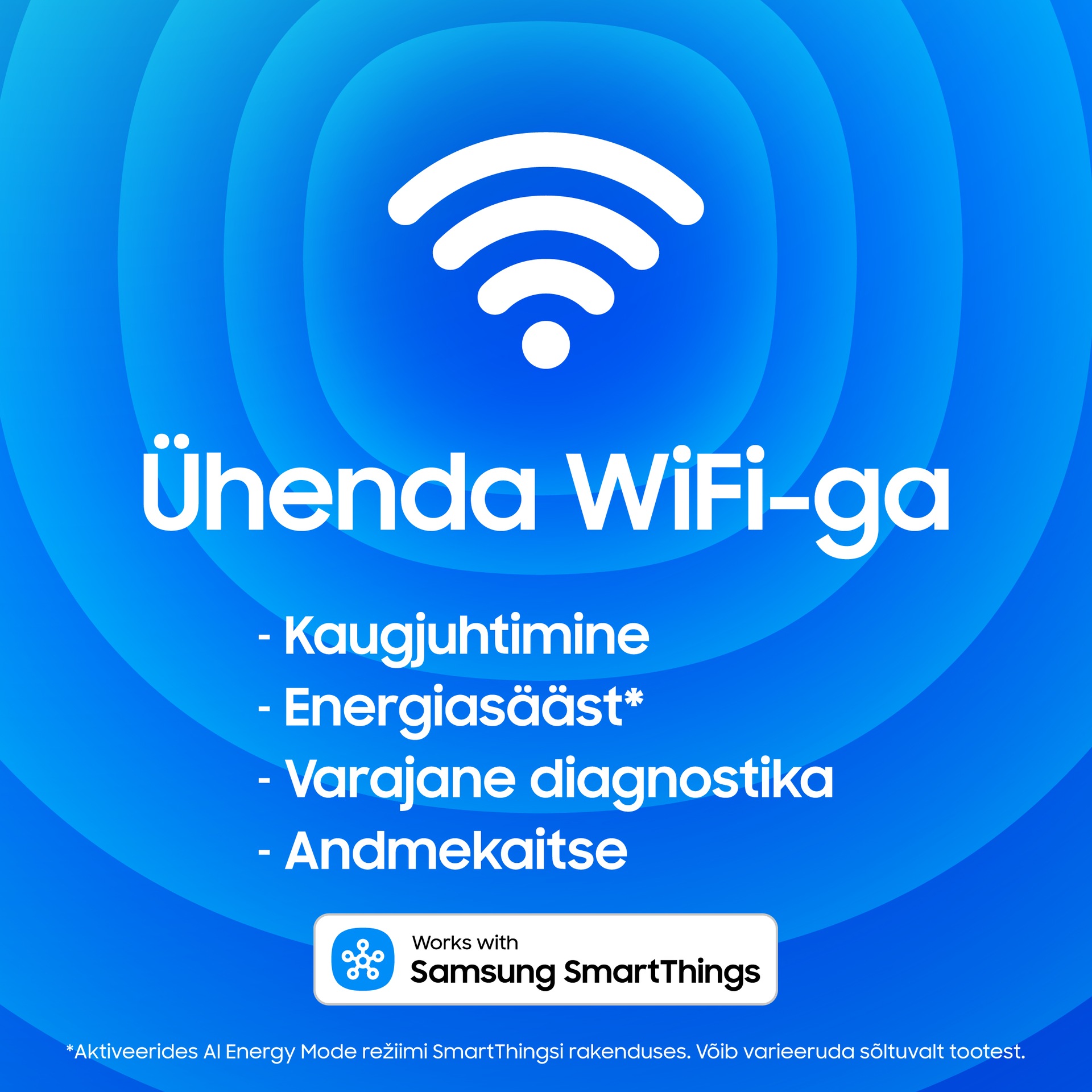 Bespoke alumise sügavkülmikuga külmik, SmartThings AI-energiarežiim ja All Around jahutus Särav valge