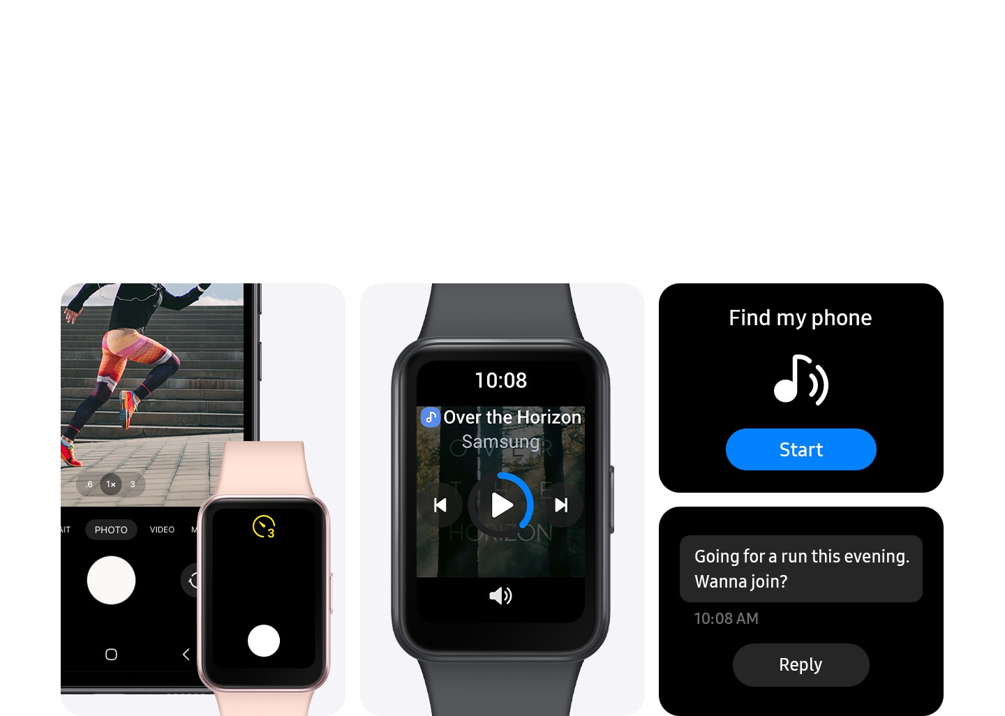 التشغيل والتحقق والرد. كل ذلك من معصمك