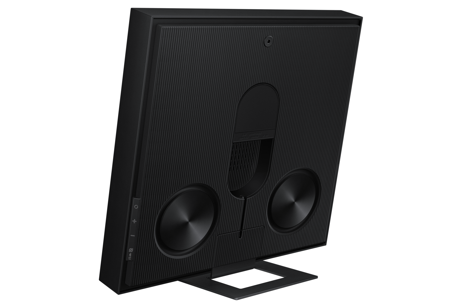 Music Frame LS60D WiFi-Bluetooth Wireless Speaker (2024) Back-Dynamic1-With-Stand Black 