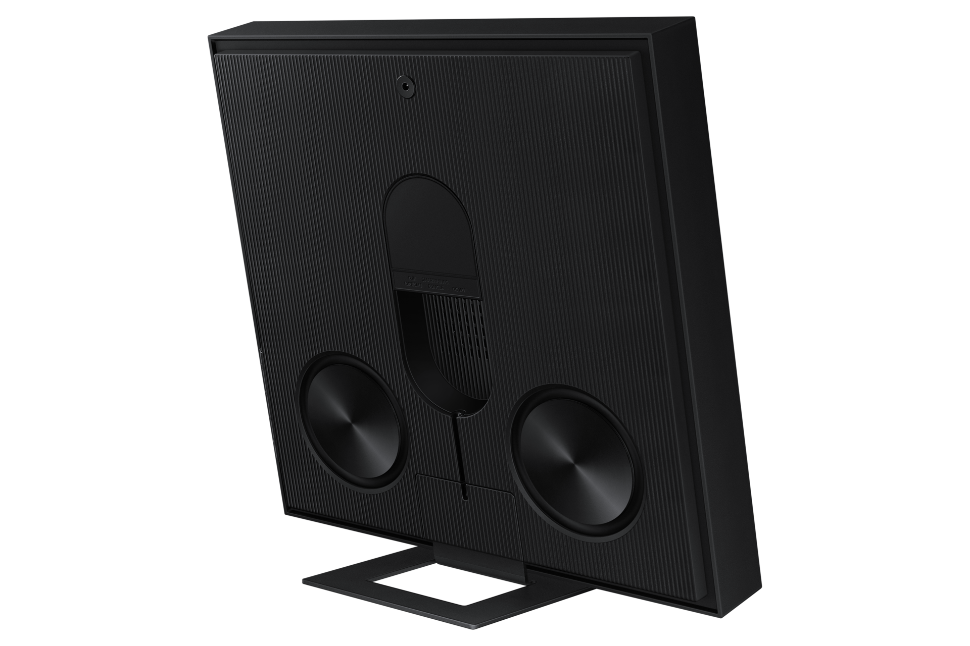 Music Frame LS60D WiFi-Bluetooth Wireless Speaker (2024) Back-Dynamic2-With-Stand Black 