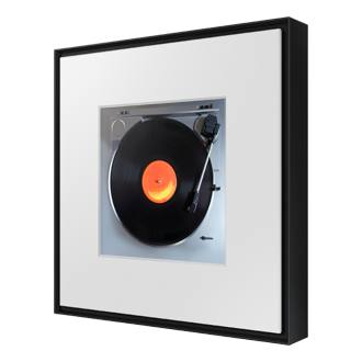 Music Frame LS60D WiFi-Bluetooth Wireless Speaker (2024) R-Perspective Black 