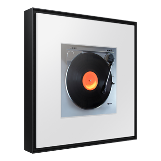 Music Frame LS60D WiFi-Bluetooth Wireless Speaker (2024) L-Perspective Black 