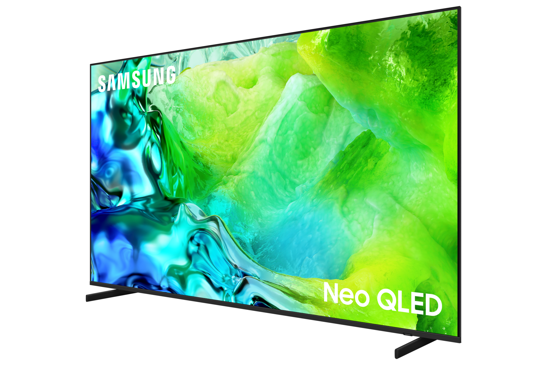 تلفزيون ذكي Neo QLED معزز بتقنية Samsung Vision AI بدقة 4K طراز QN80H (إصدار عام 2026) منظور أيمن 2 أسود تيتانيوم 