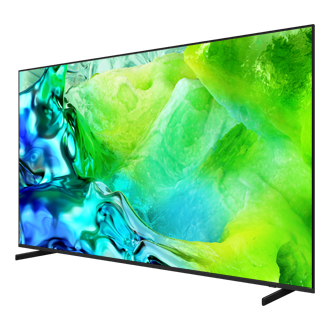 تلفزيون ذكي Neo QLED معزز بتقنية Samsung Vision AI بدقة 4K طراز QN80H (إصدار عام 2026) منظور أمامي أسود تيتانيوم 