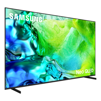تلفزيون ذكي Neo QLED معزز بتقنية Samsung Vision AI بدقة 4K طراز QN80H (إصدار عام 2026) منظور أيسر 2 أسود تيتانيوم 