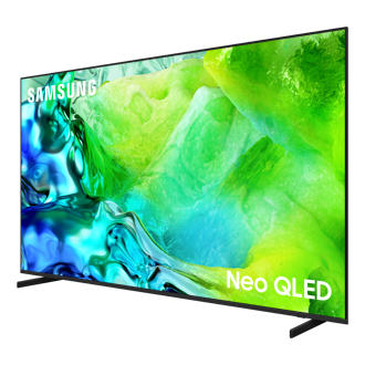 تلفزيون ذكي Neo QLED معزز بتقنية Samsung Vision AI بدقة 4K طراز QN80H (إصدار عام 2026) منظور أيمن 2 أسود تيتانيوم 