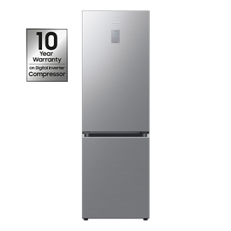 Bottom Mount Freezer with SmartThings AI energy mode and All Around Cooling Front Refined Inox 