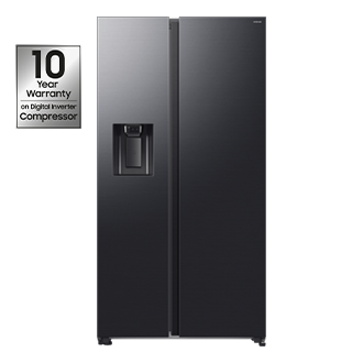 Bespoke AI Refrigerator SBS AI Energy mode Front Black Doi 