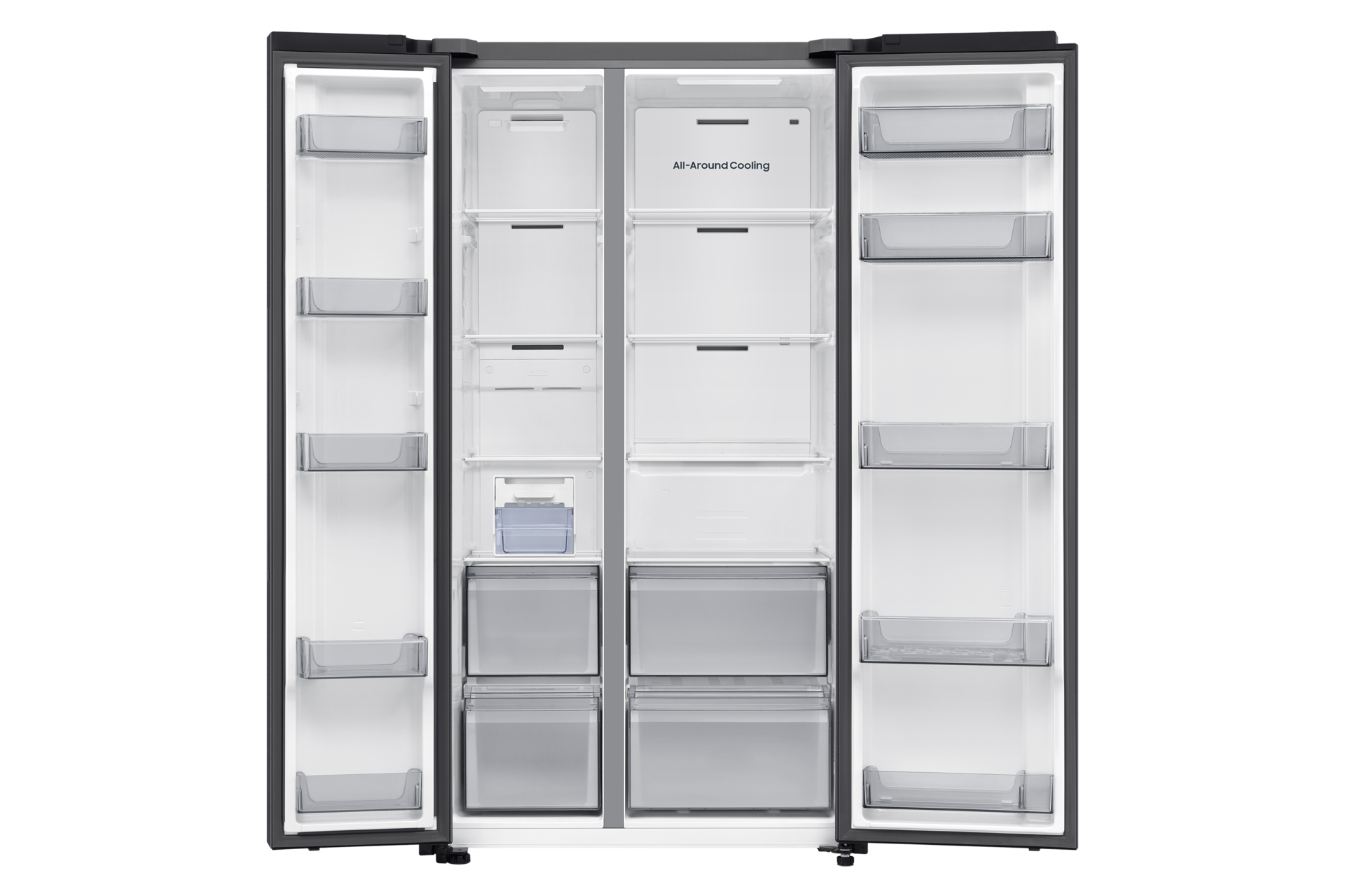 Bespoke AI Refrigerator SBS AI Energy mode Front-Open-without-food Black Doi 