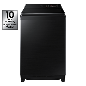 Bespoke AI Top Load Washer with AI Wash Front Black 