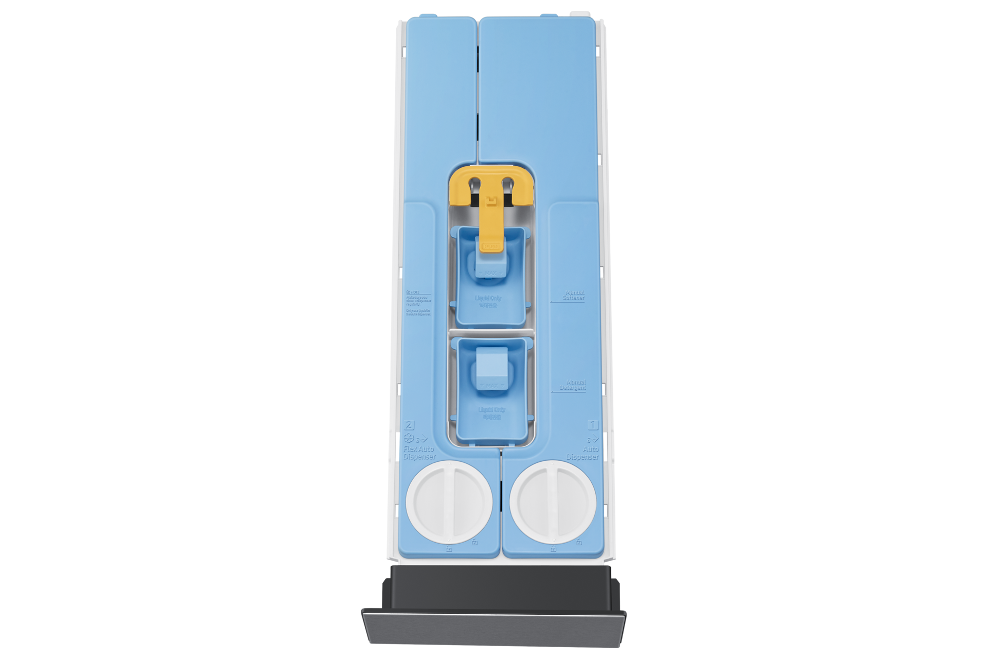 غسالة Bespoke AI Laundry (Combo)  مع خاصية AI Home باللون الرمادي الغامق مع الملحقات1