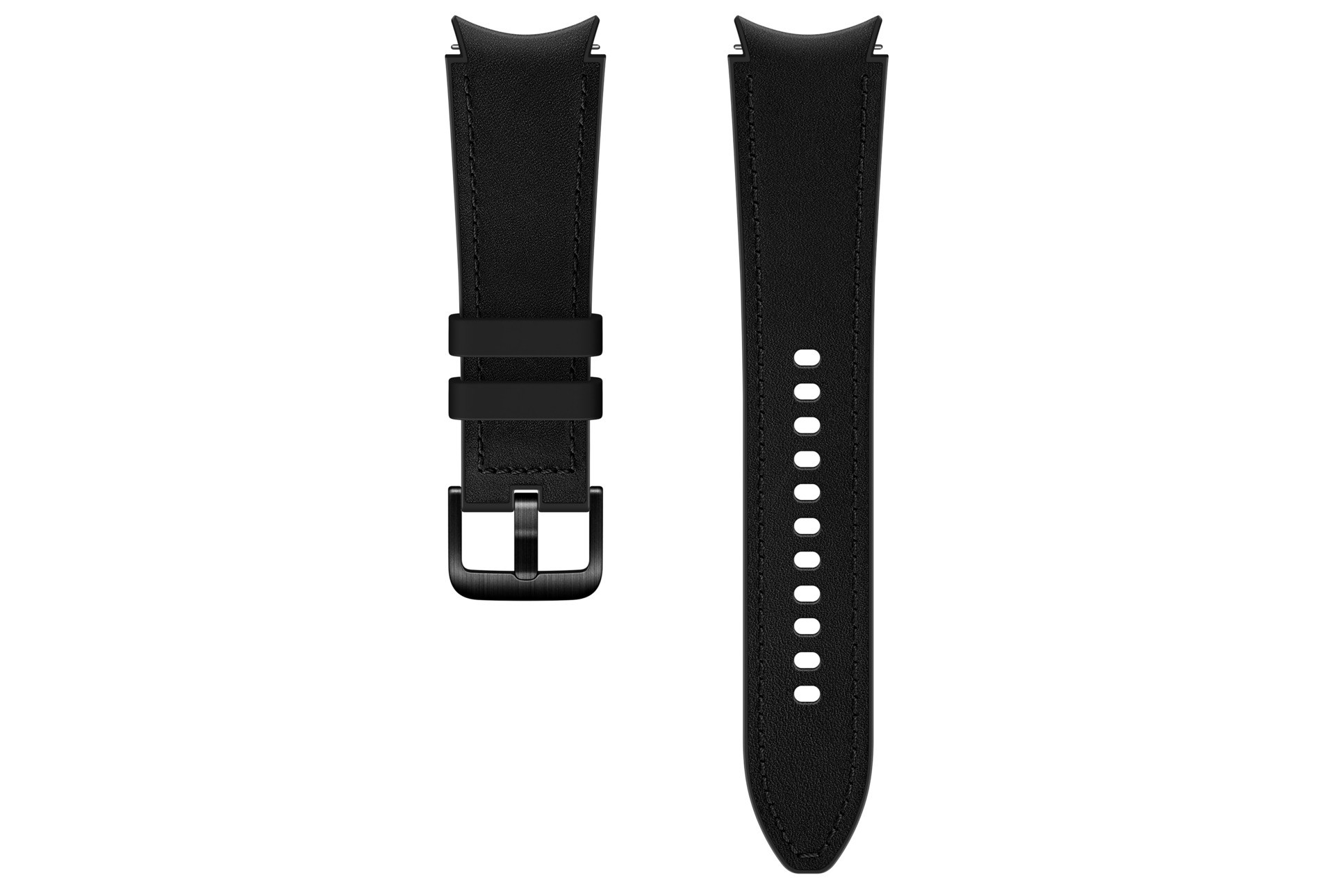 Samsung Hybrid Leather Band (20mm, M/L) Galaxy Watch4 - Black, Black