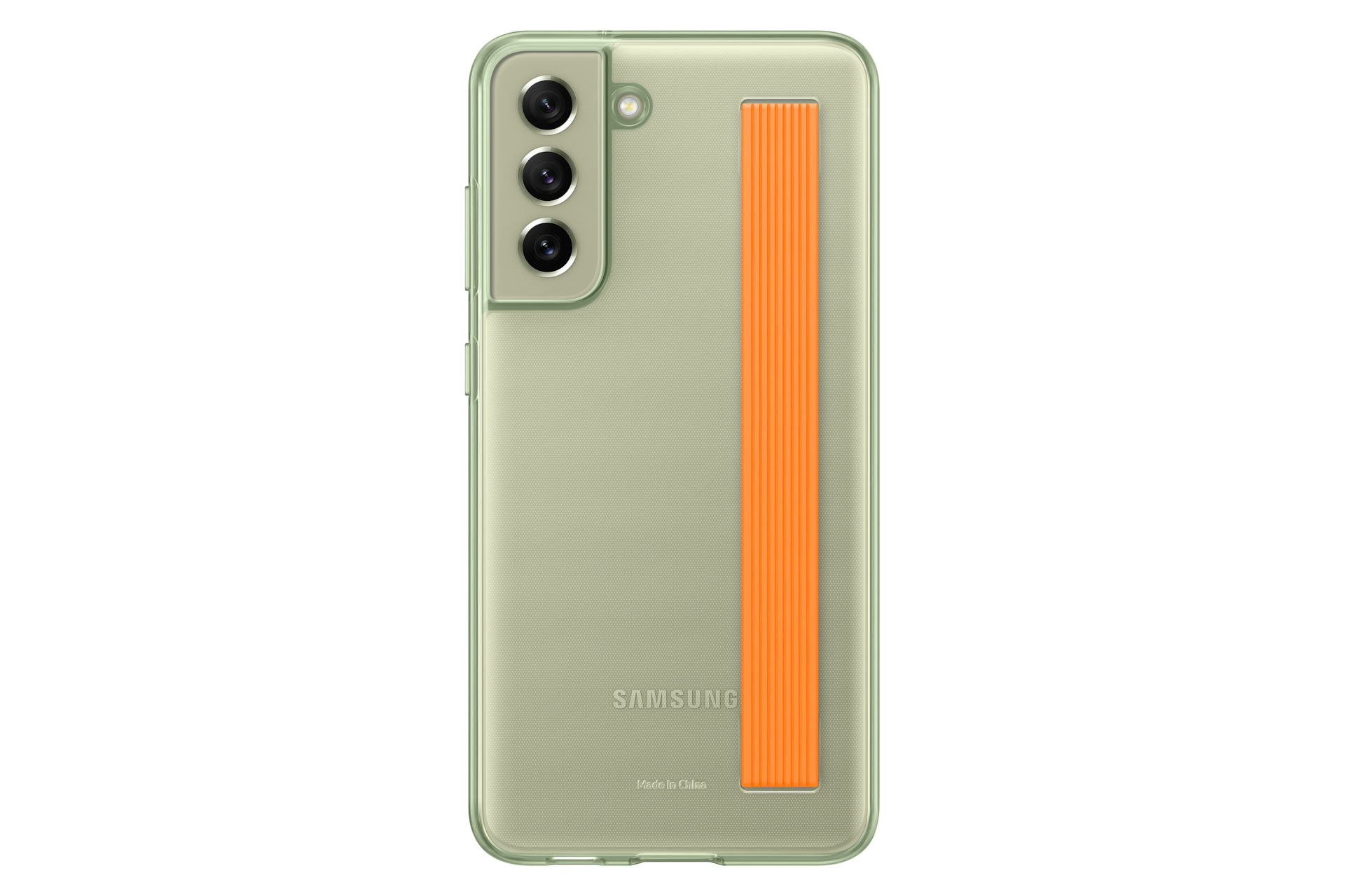 Samsung S21 FE Slim Strap Cover - Olive, Olive