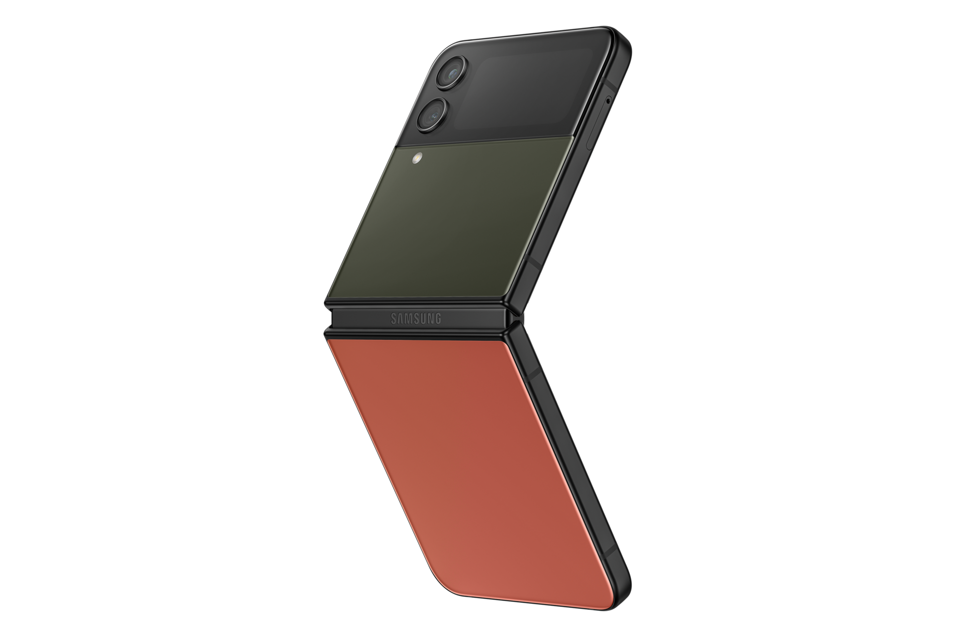 Samsung Galaxy Z Flip4 Bespoke Edition - Black/Khaki/Red, Black/Khaki/Red