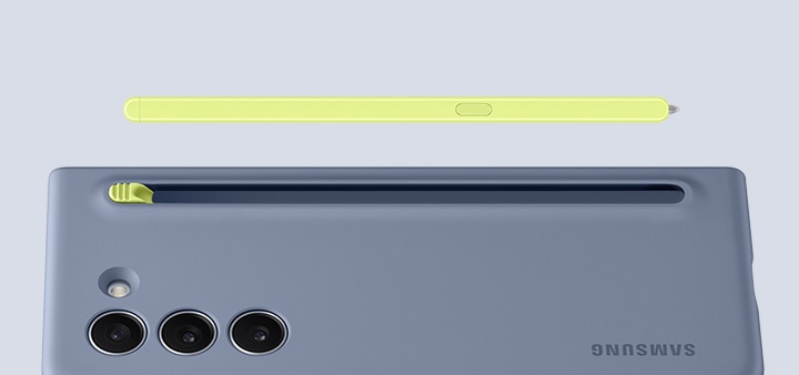 SHIEID Funda para Samsung Z Fold 5 con soporte para S Pen –  Funda de piel de primera calidad, protector de pantalla integrado, ranura  para bolígrafo desmontable – Compatible con Samsung