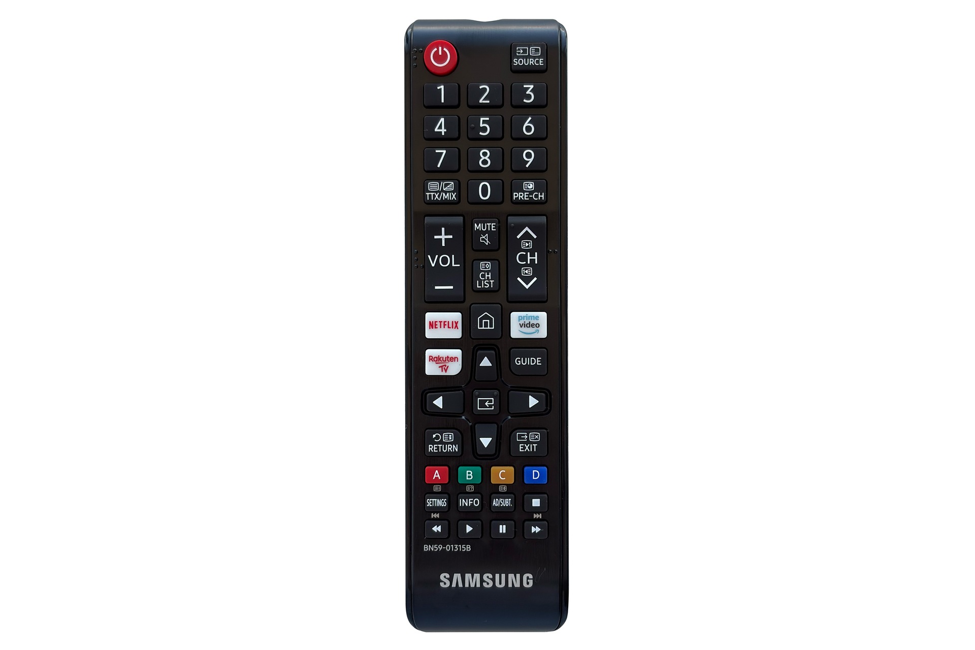 Television Remote Control Phantom Black