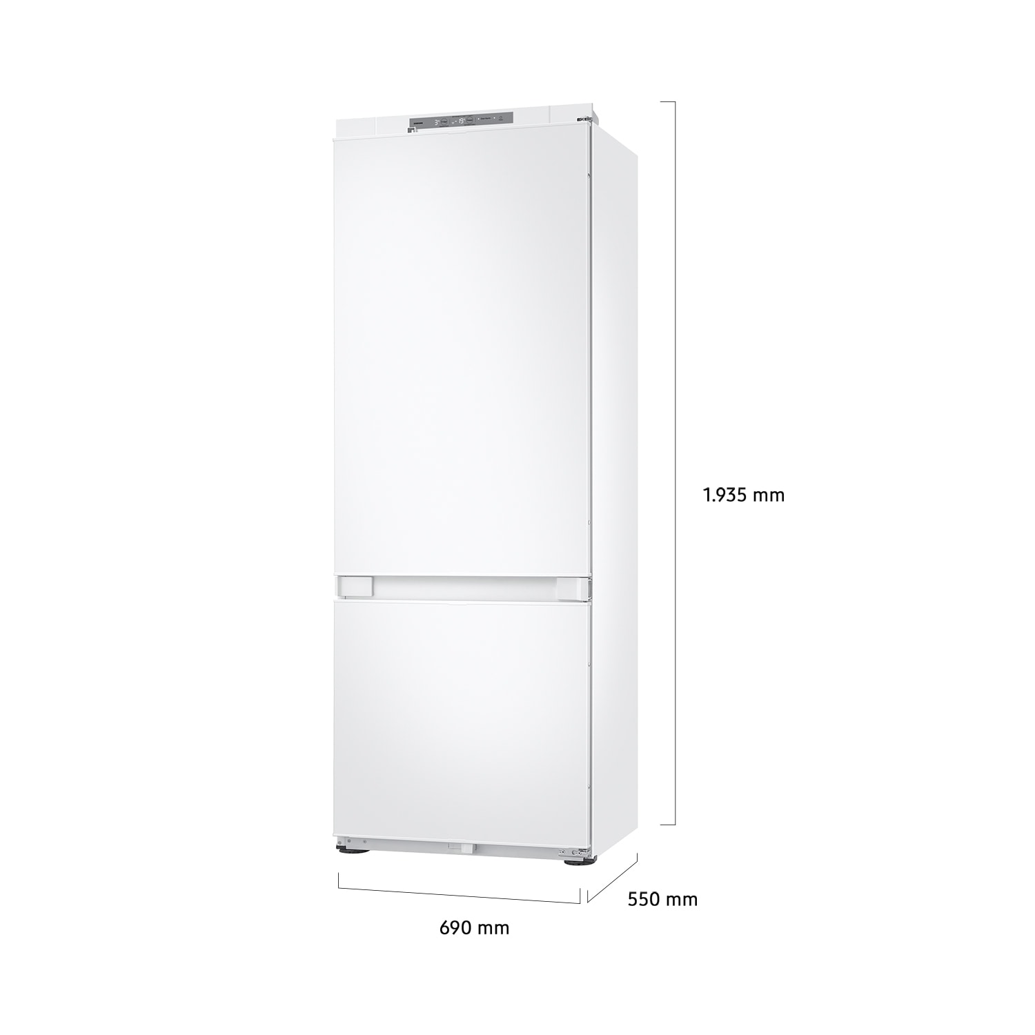 Frigorífico Combi Integrable Bespoke AI 193.5cm 389L Clase D Blanco BRB38G705DWWEF Blanco