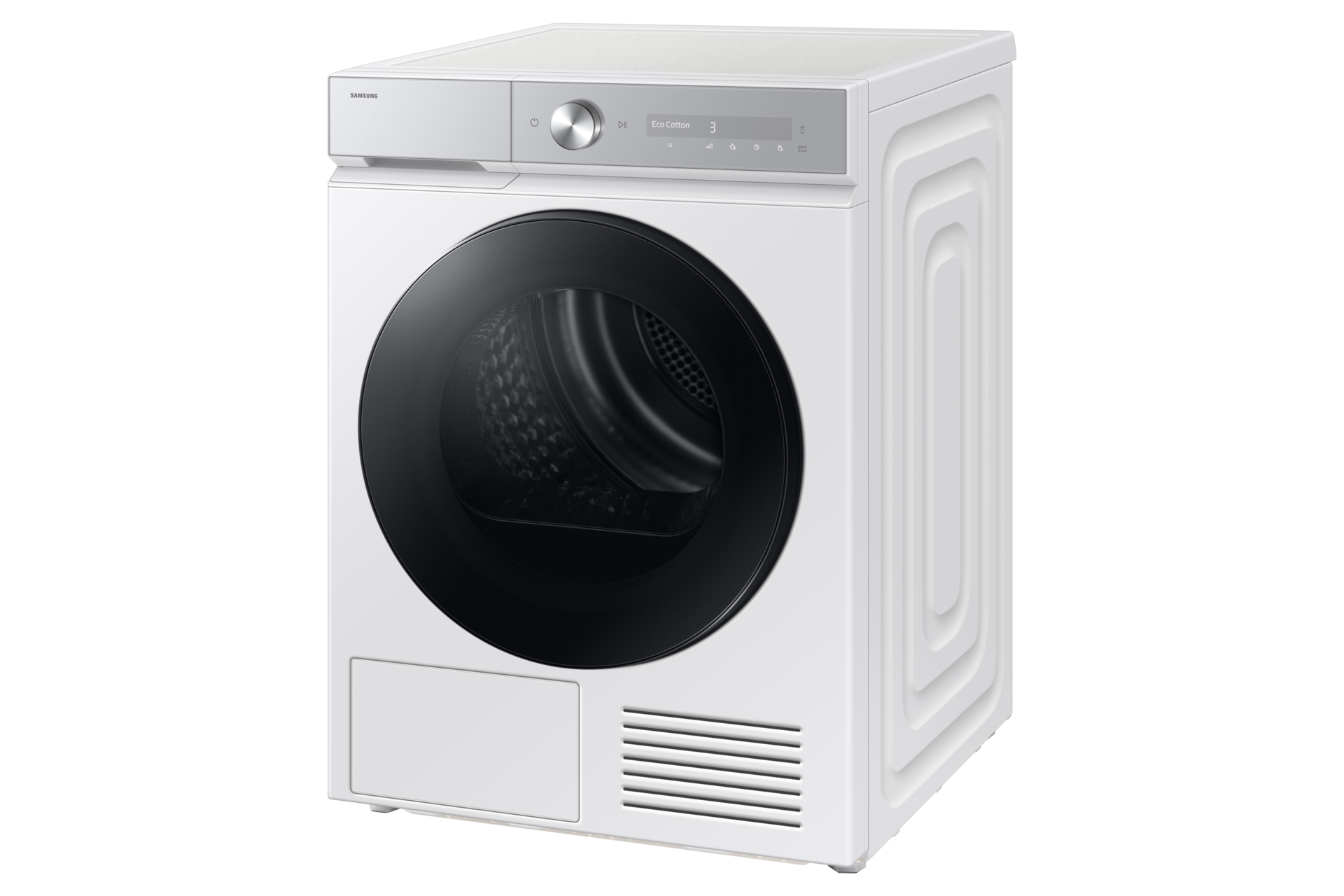 Secadora Bespoke AI 9kg QuickDrive™ Clase A Blanca DV90DB8845GHU3 R-Perspective White 