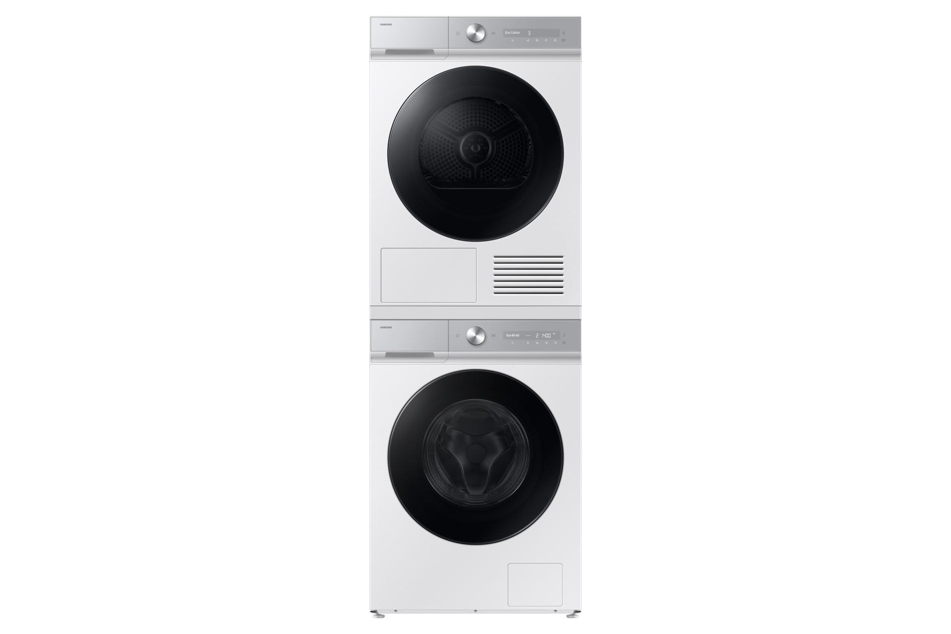 Secadora Bespoke AI 9kg QuickDrive™ Clase A Blanca DV90DB8845GHU3 Stack-Front-Door-Closed White 