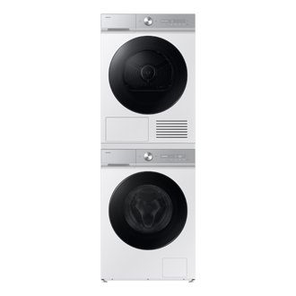 Secadora Bespoke AI 9kg QuickDrive™ Clase A Blanca DV90DB8845GHU3 Stack-Front-Door-Closed White 