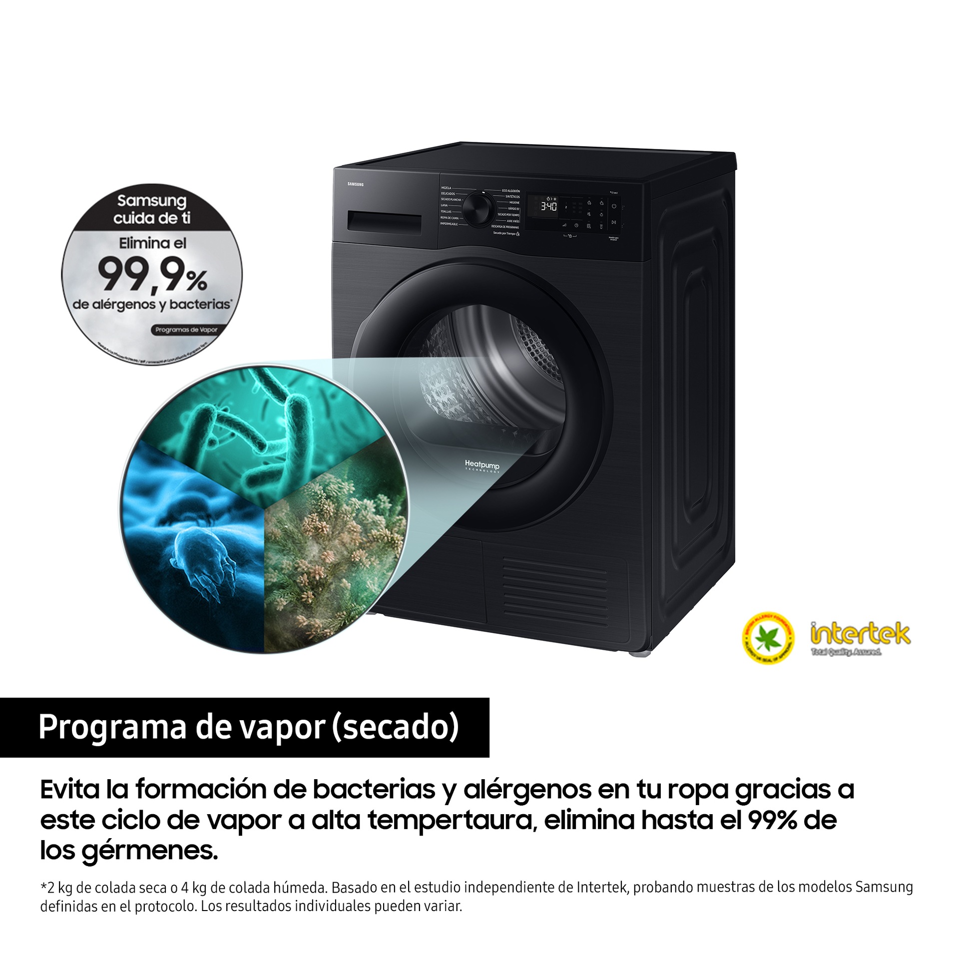 [Sécá~dórá~ 9Kg Bó~mbá d~é Cál~ór Cl~ásé C~ Ñégr~á DV90D~G52Á0ÁB~ÉC Ñé~gró]