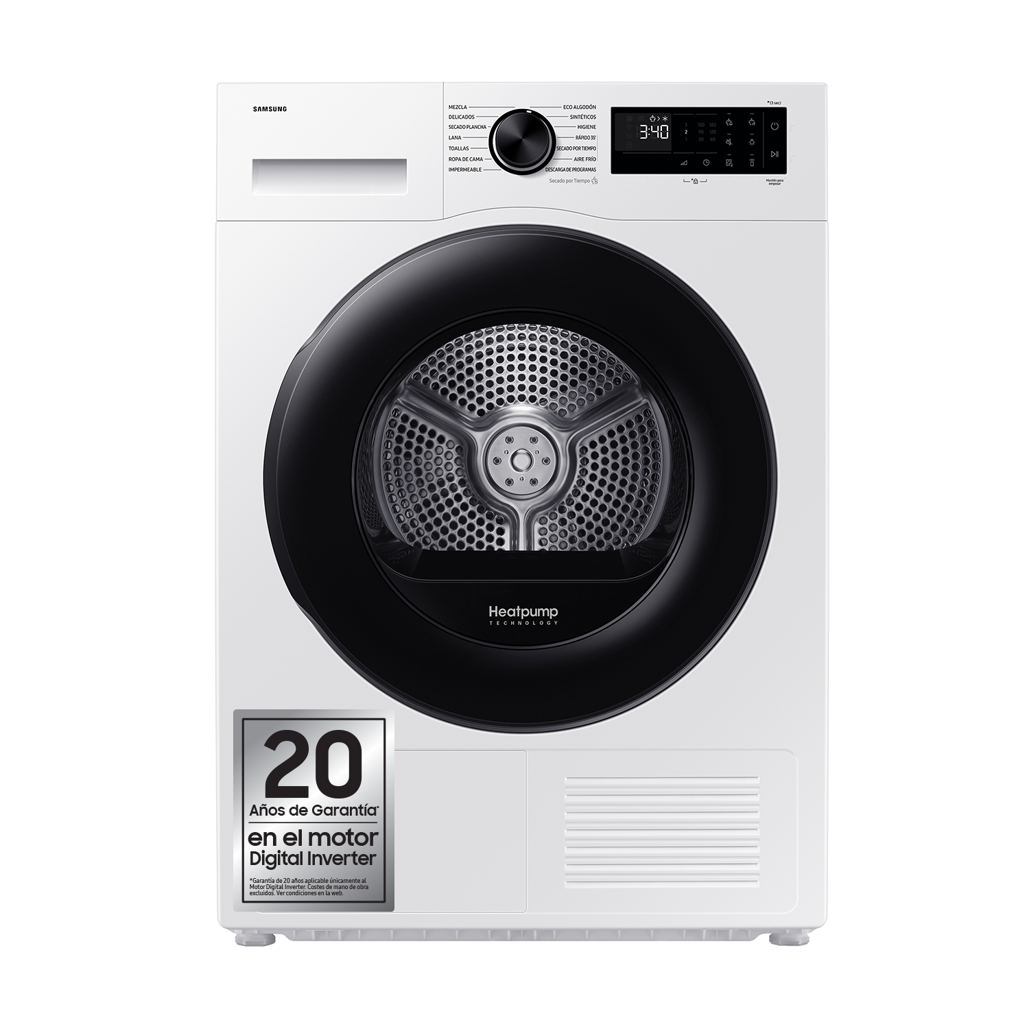 Secadora 9Kg Inteligencia Artificial Clase C Blanca DV90DG52A0AEEC Blanco