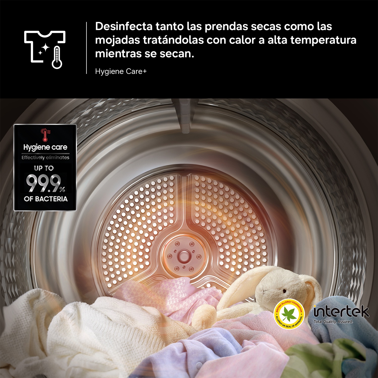 Secadora 9Kg Inteligencia Artificial Clase C Blanca DV90DG52A0AEEC Blanco