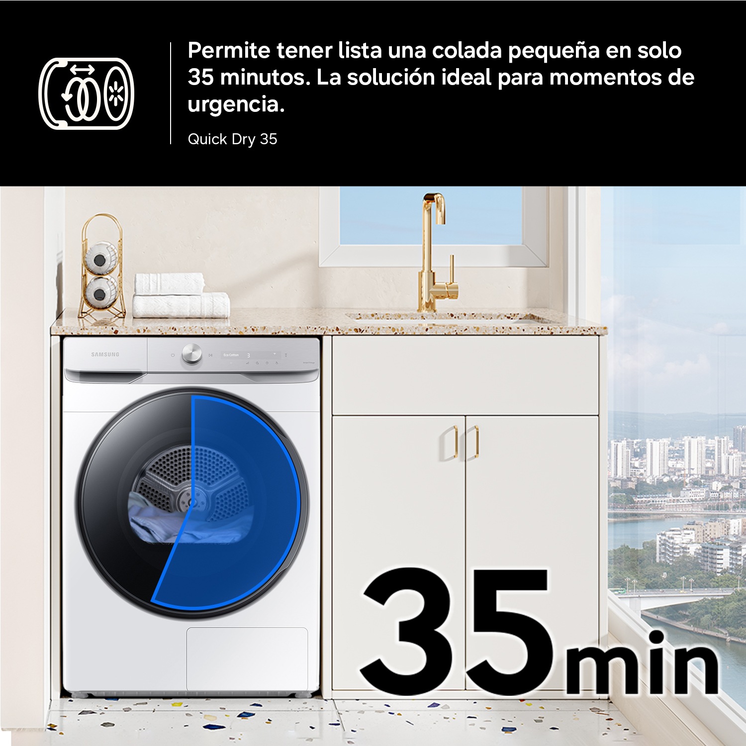 Secadora 9Kg Inteligencia Artificial Clase C Blanca DV90DG52A0AEEC Blanco