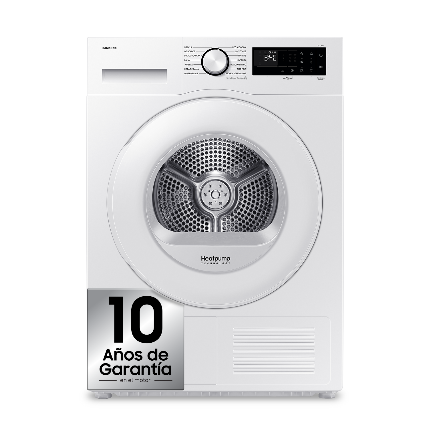 Secadora 9Kg Bomba de Calor Clase C Blanca DV90DG52A0TEEC