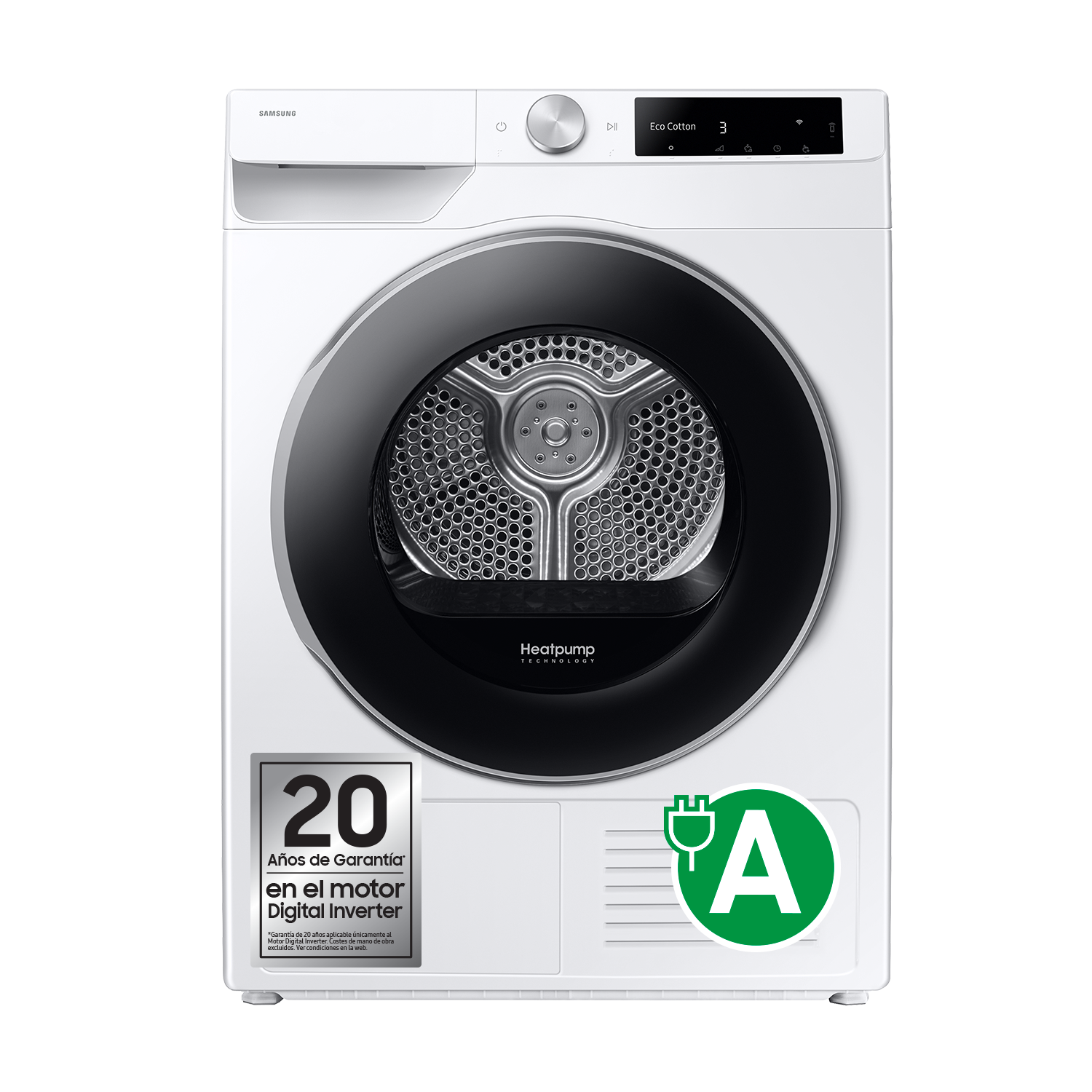 Secadora 9kg AI Dry+ A Blanca DV90DG6845LEU3 Blanco