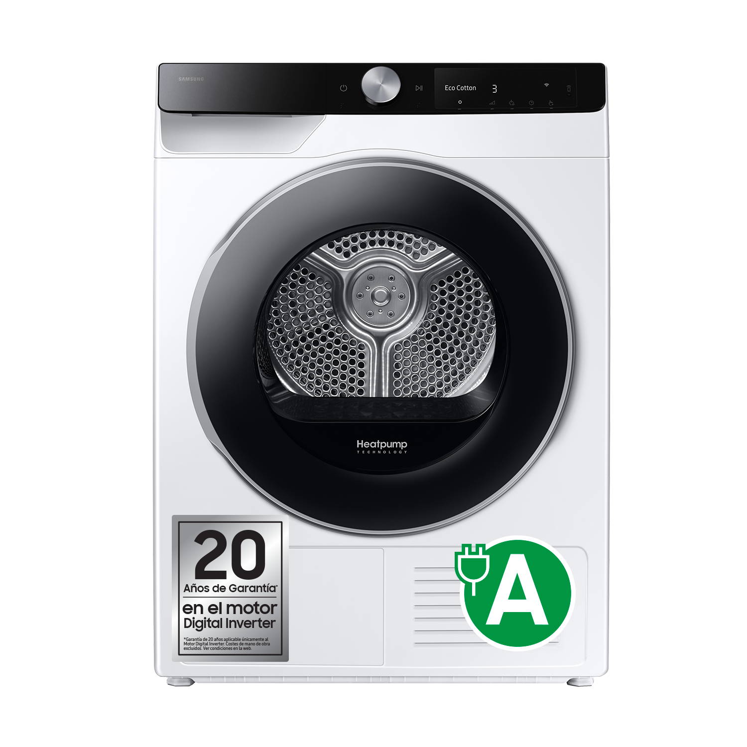 Secadora 9k AI Dry+ Clase A Blanca DV90DG6845LKU3 Blanco