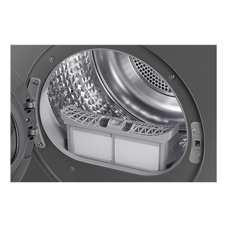 Secadora Bespoke AI 9kg QuickDrive™ Clase A Grafito DV90F09F4SU3 ‎ ‎ Detail-Drum Metallic Silver 