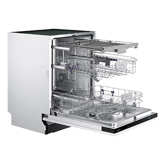 DW5500MM Dish Washer with Wide Led display DW60M6050BB/EO L-Perspective-Open White 