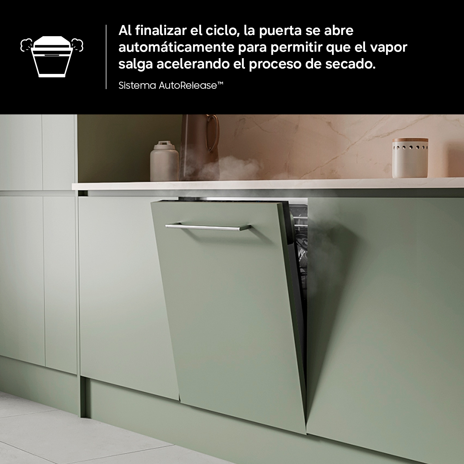 Lavavajillas Integrable AI 60cm 13 cubiertos Clase C Inox DW70H72WCI0U1 ​ ​ Gray