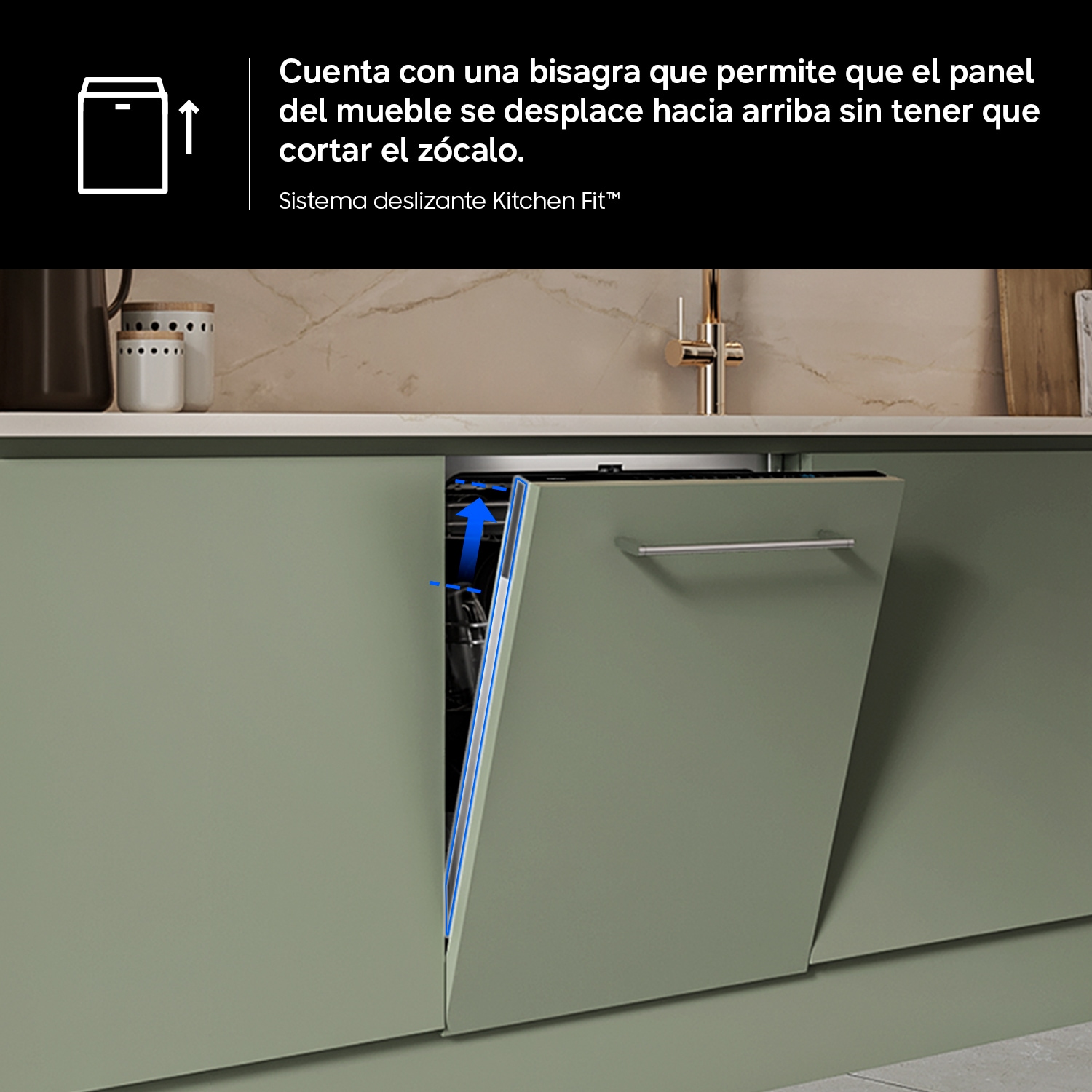 Lavavajillas Integrable AI 60cm 14 cubiertos AutoRelease™ Clase C Inox DW70H73WCI0U1 Gray
