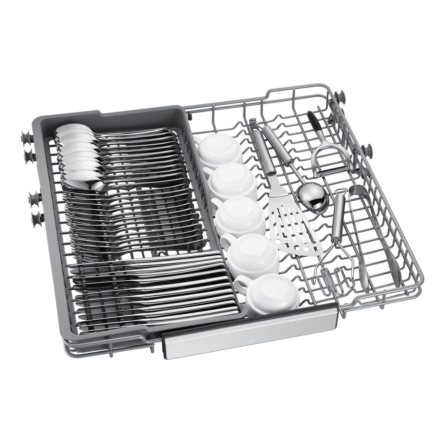 Lavavajillas Integrable AI 60cm 14 cubiertos AutoRelease™ Clase C Inox DW70H73WCI0U1 Gray