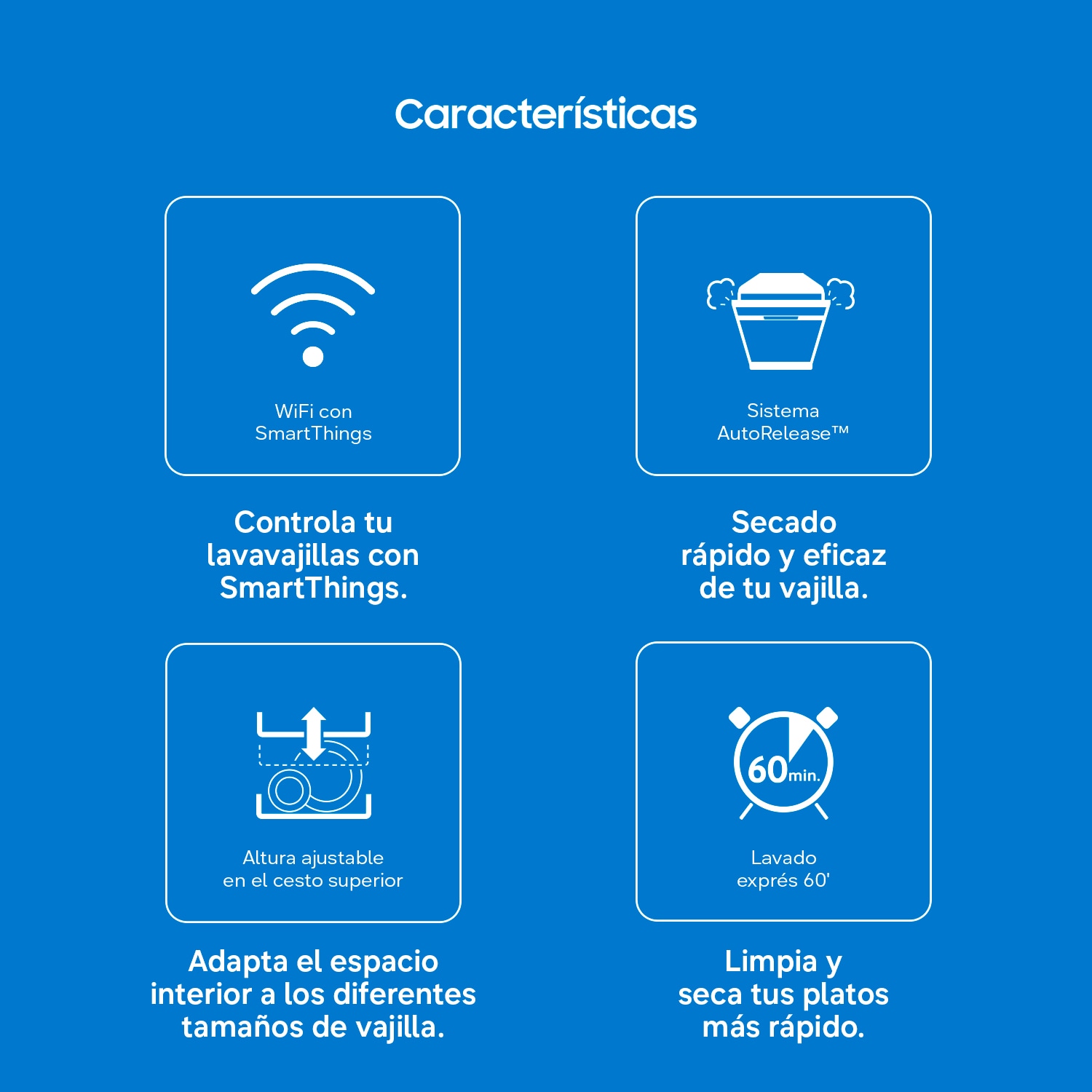 Lavavajillas Libre Instalación AI 60cm 14 cubiertos Clase C Negro DW70H73YCFEU1 ​ ​ Black