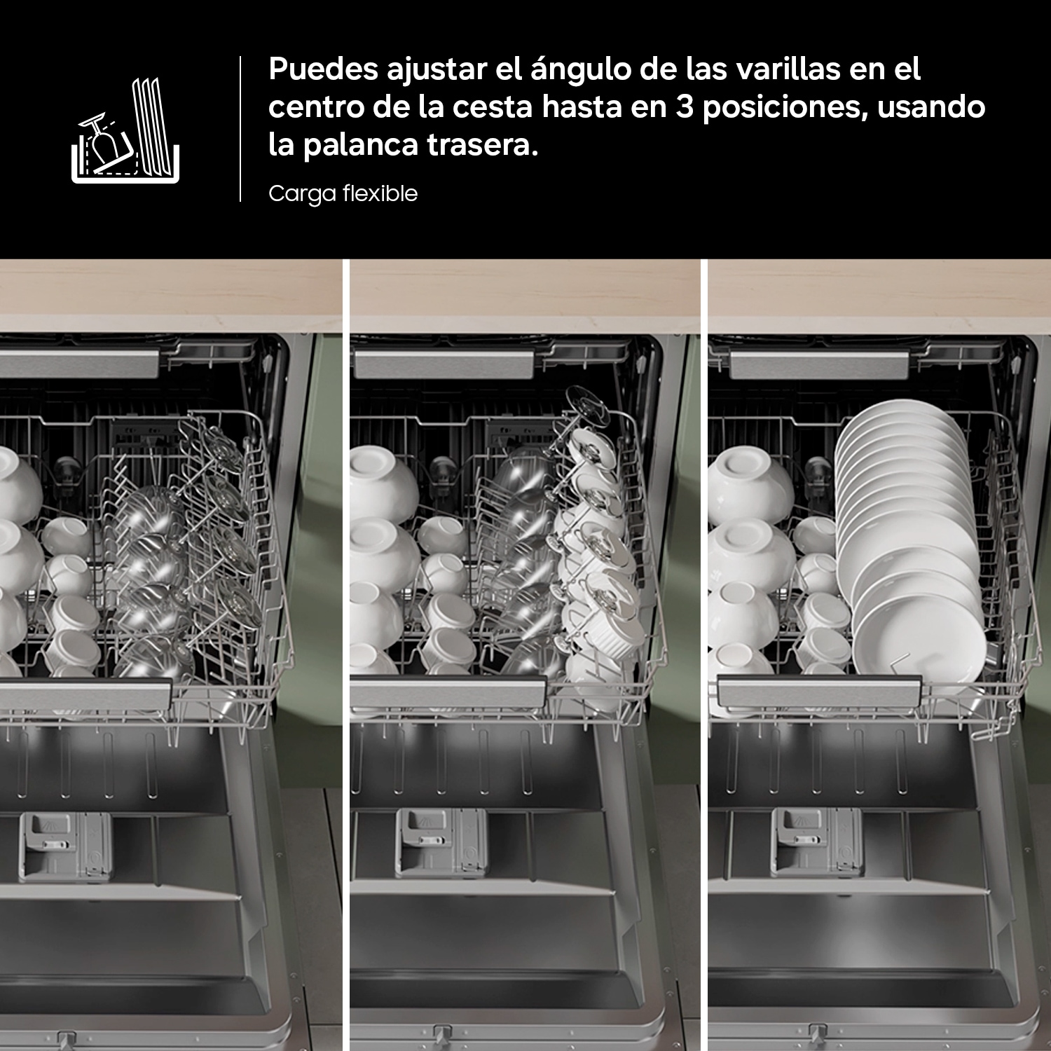 Lavavajillas Libre Instalación AI 60cm 14 cubiertos Clase C Inox DW70H73YCFRU1 ​ ​ Inox