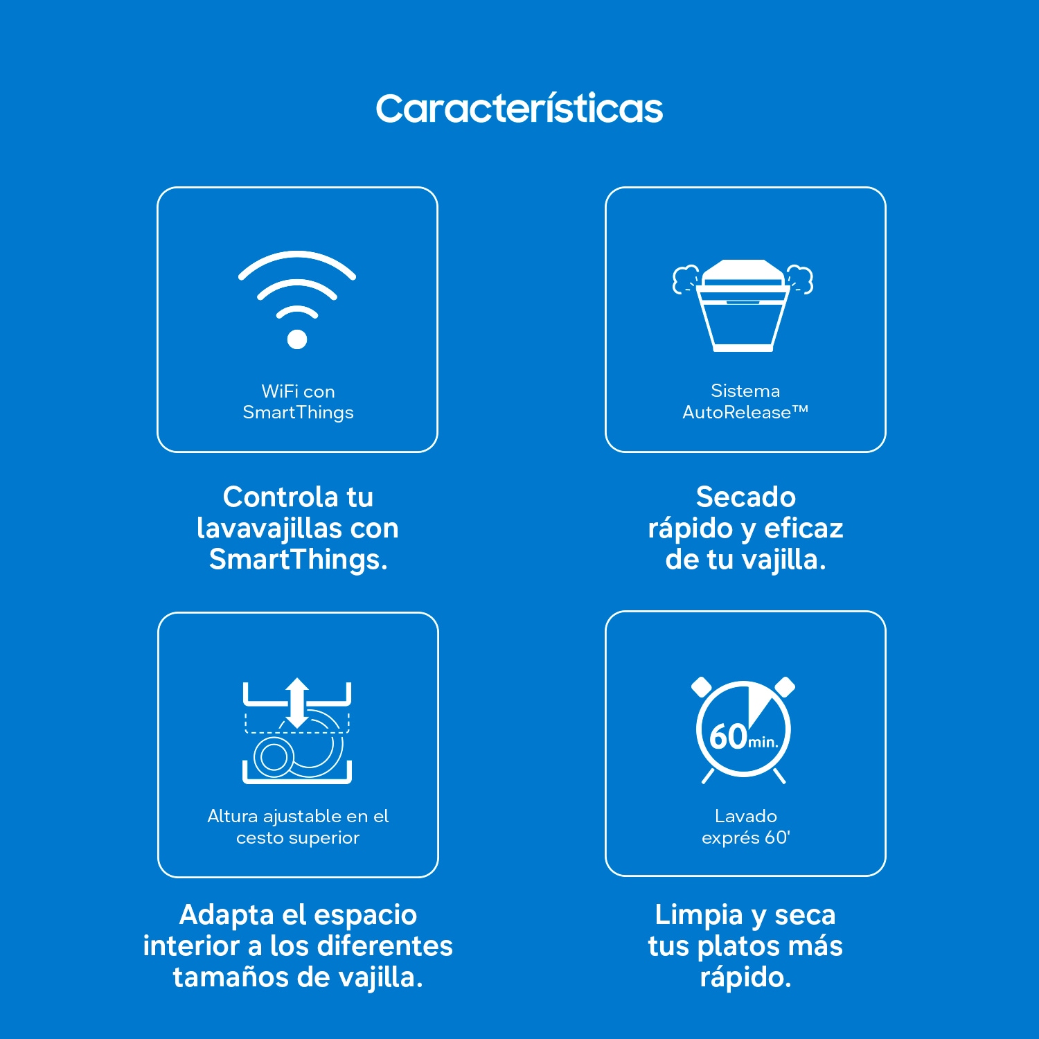 Lavavajillas Libre Instalación AI 60cm 14 cubiertos Clase C Inox DW70H73YCFRU1 ​ ​ Inox