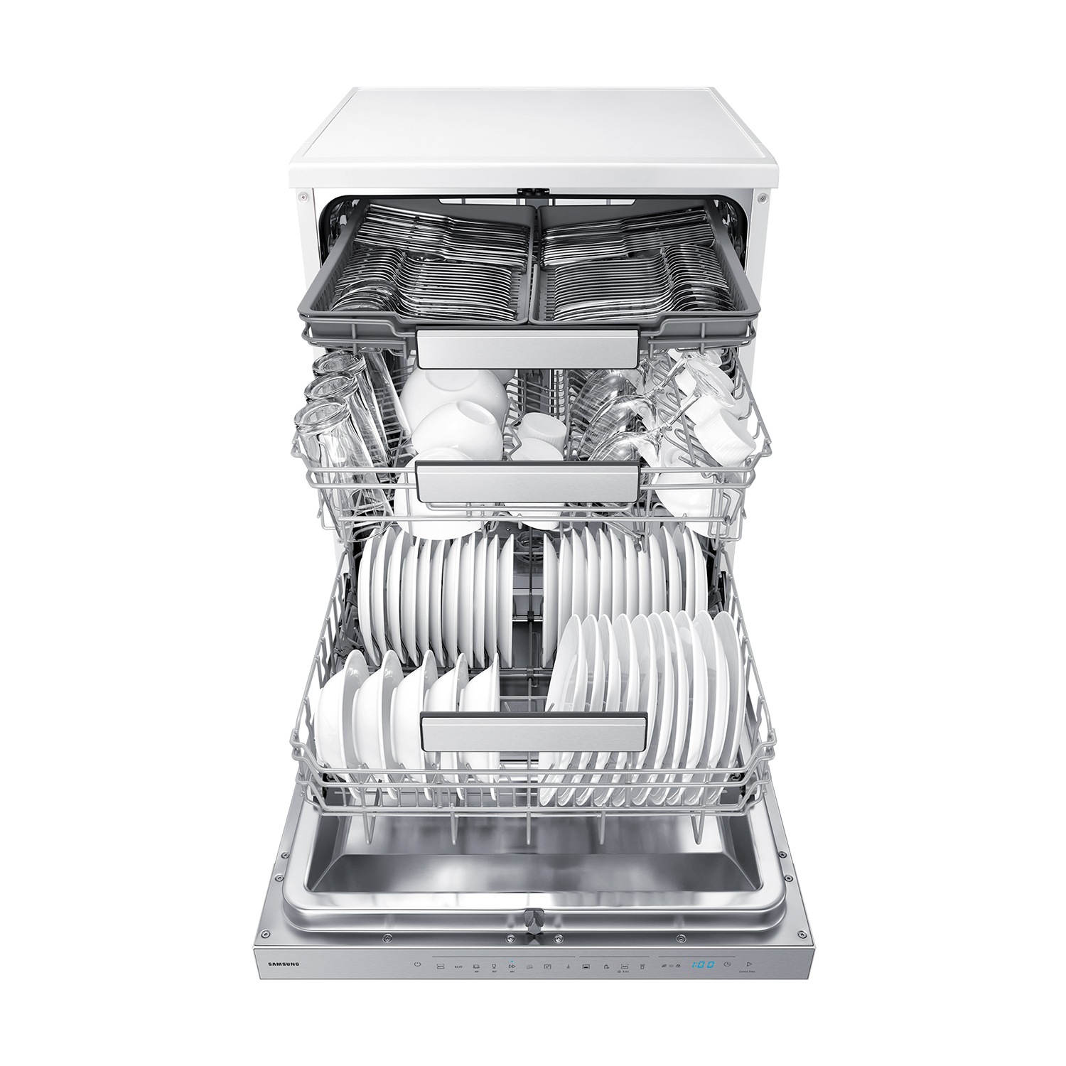 Lavavajillas Libre Instalación AI 60cm 14 cubiertos Clase C Blanco DW70H73YCFVU1 ​ ⠀ Blanco