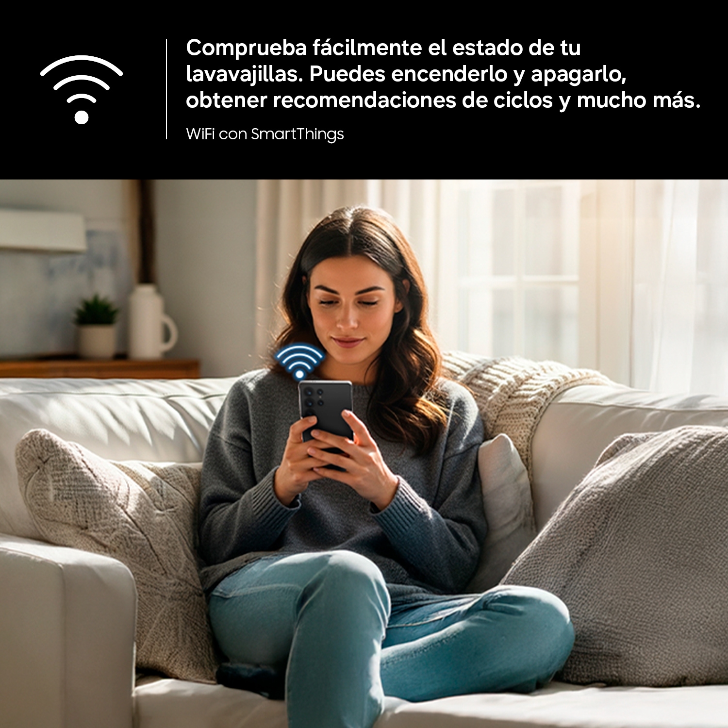 Lavavajillas Libre Instalación Bespoke AI 60cm 14 cubiertos Clase A Negro DW80H73YAFFU1 ​ ​ Negro