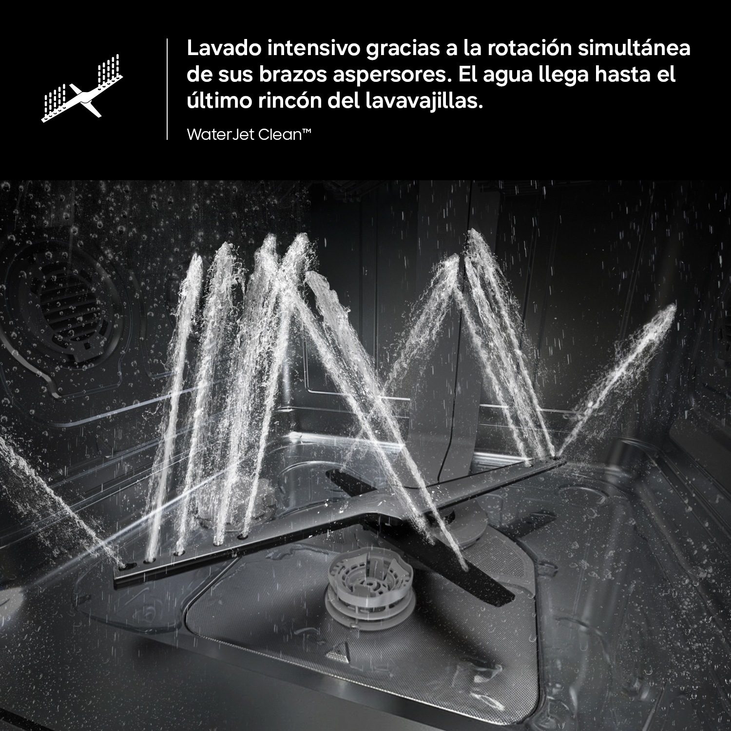 Lavavajillas Libre Instalación Bespoke AI 60cm 14 cubiertos Clase A Negro DW80H73YAFFU1 ​ ​ Negro