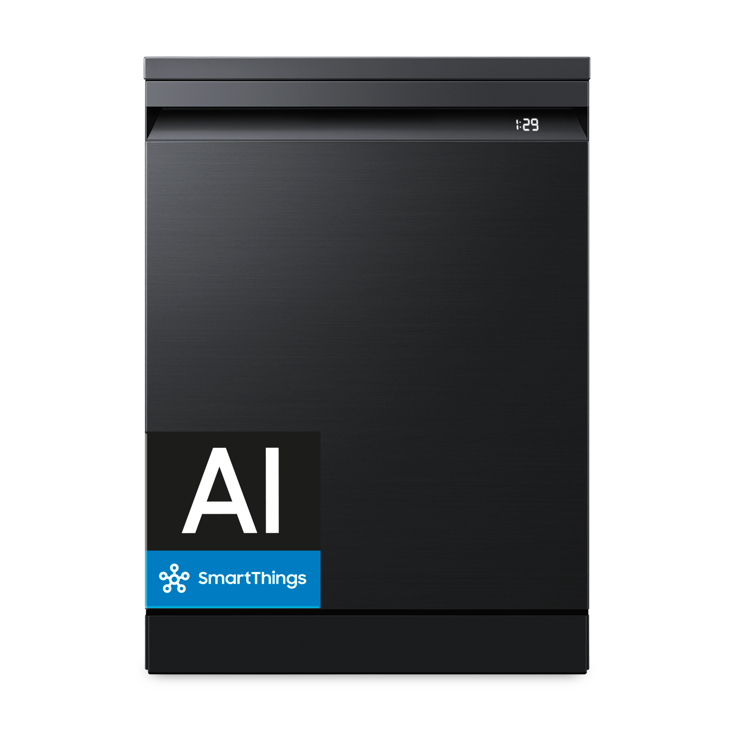 DW90H/24 Freestanding Dishwasher Energy Efficiency and AI Wash ⠀ Front Black 